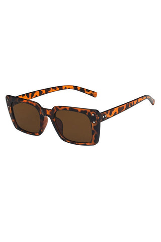 Leopard Frame Anti-reflective Square Retro Sunglasses - Soho Chic Shoppe
