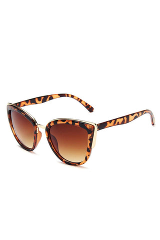 Leopard Frame Gradient Sunglasses - Soho Chic Shoppe