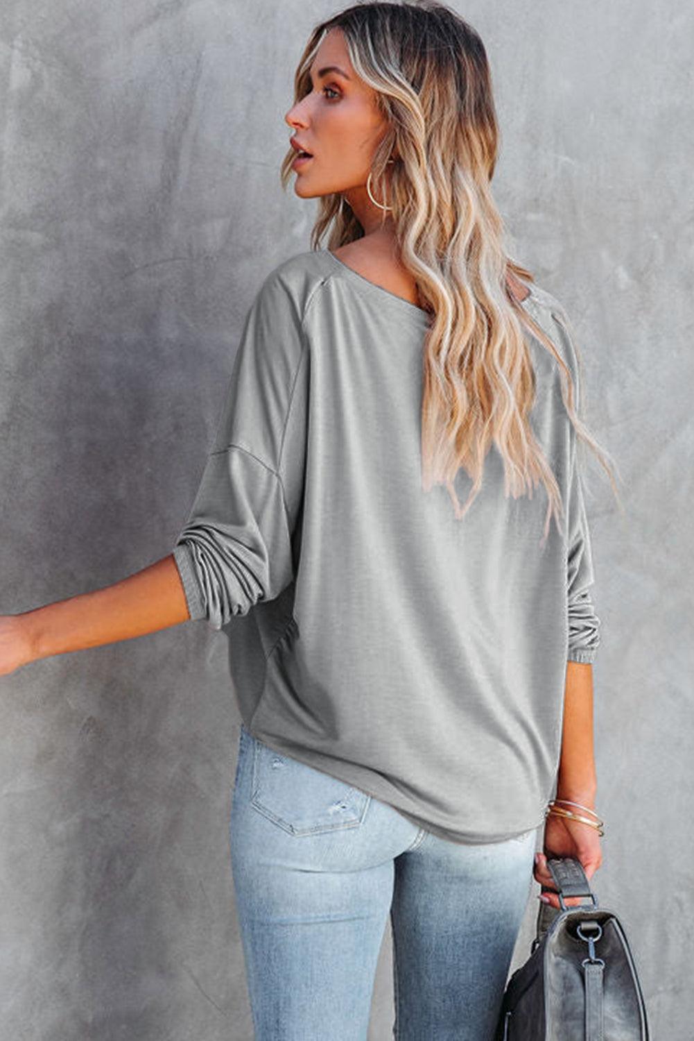 Loose Fit Wide Neck Batwing Sleeves Top – Soho Chic Shoppe