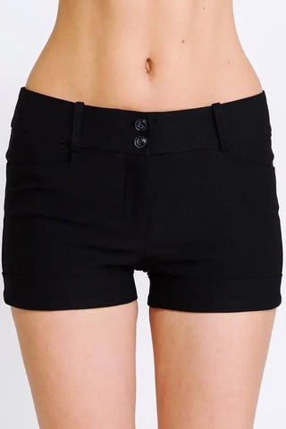 Millennium Trouser Shorts - Black - Soho Chic Shoppe